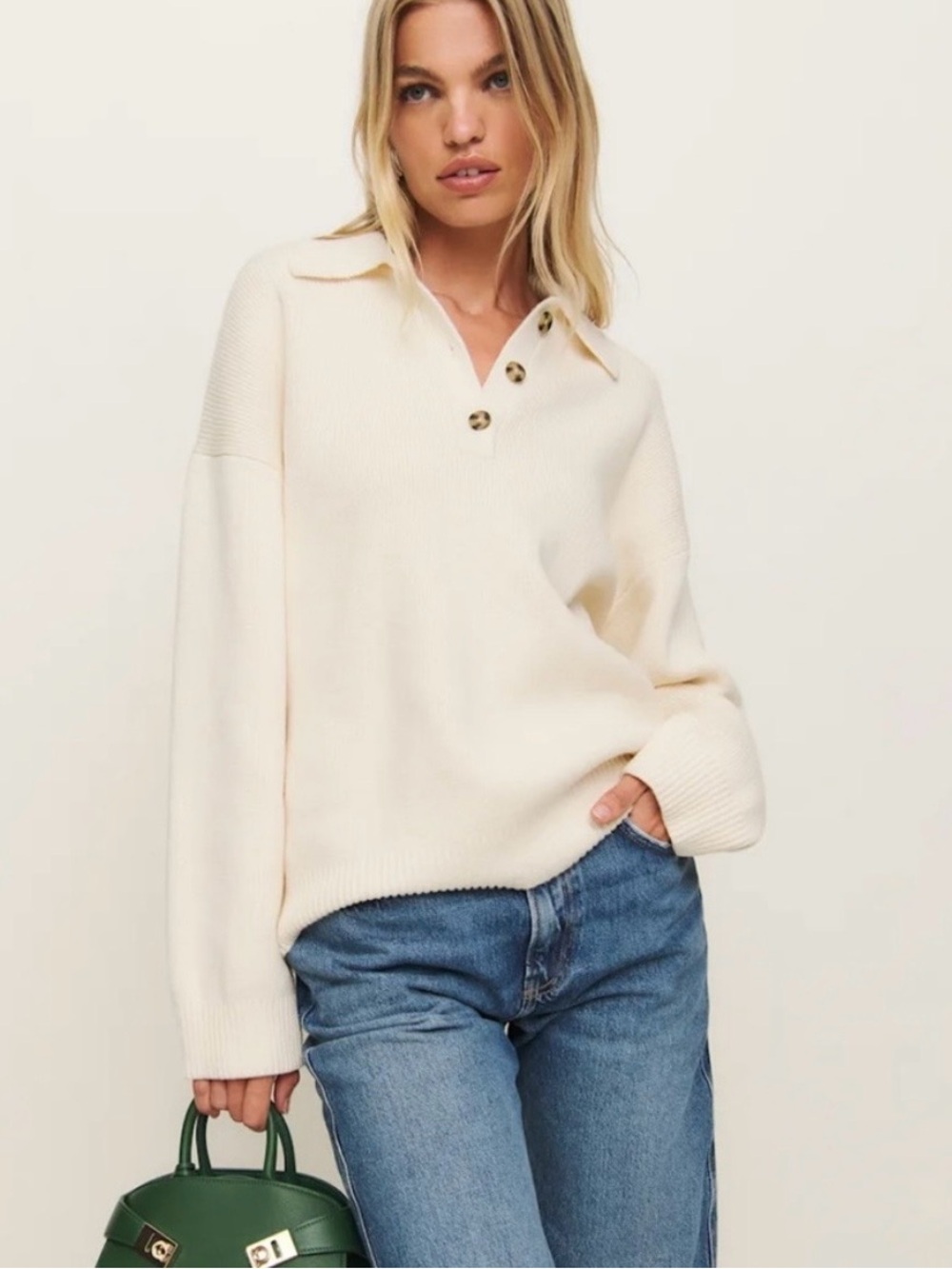 Reformation Brooklyn Polo Sweater